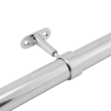 Проходной держатель-проставка для трубы 25 мм - хром.