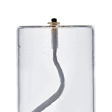 Круглая стеклянная свеча Масляная свеча Жидкая свеча S Масляная лампа