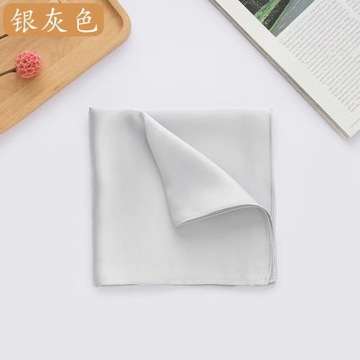 Natural 35cm Pure Silk Mans Pocket Square Handkerchief 100% Mulberry Silk