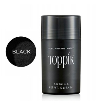 Toppik Кератиновое утолщающее микроволокно для волос 12г черный