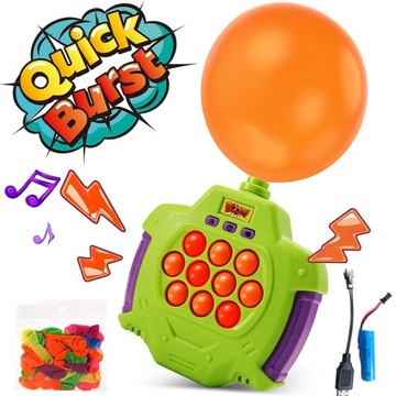GRA POP IT POPIT ELEKTRONICZNA ANTYSTRESOWA ZRĘCZNOŚCIOWA DODAJ BALONY