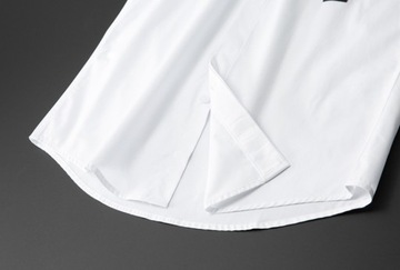 Markowa czarna biała kieszeń koszula patchworkowa