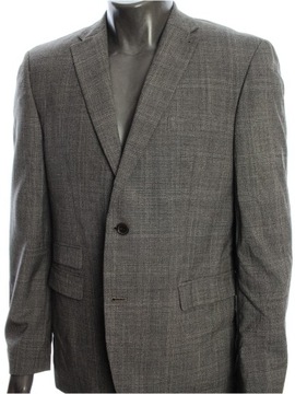 NEXT Marynarka casual slim fit szara wełniana 50% wool wełna r. 42R na L