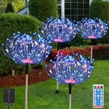 4X СОЛНЕЧНАЯ ЛАМПА ДЛЯ УКРАШЕНИЯ САДА ОДУВШИНКИ 120 LED