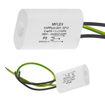 Kondensator przeciwzakłóceniowy Miflex 0,4 uF KSPpz - 024 Celma