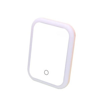 LED Makeup Mirror with LED Light Touch Screen Portable Standing Folding Van