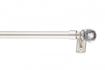 Karnisz Mini Crystal 60-80 teleskopowy Chrom Mat