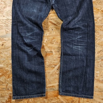 Spodnie Jeansowe LEVIS 514 Granatowe Proste Dżins Denim 34x30