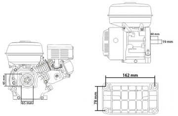 ДВИГАТЕЛЬ OHV 19MM, МАШИНА ДЛЯ ВЗБИВАНИЯ, рыхлитель