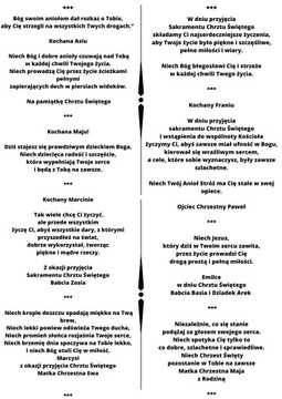 Prezent na Chrzest Święty Komunie Roczek Biblia