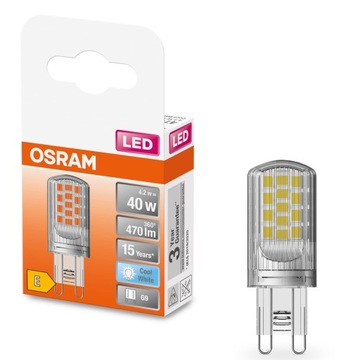 OSRAM LED STAR kapsułka Pin40 4.2W 4000K 230V G9