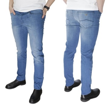 ARMANI JEANS SPODNIE SLIM EMPORIO PREMIUM ROZ. 30