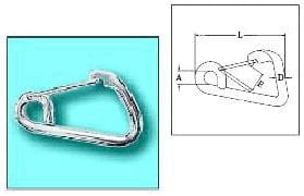 Карабин из нержавеющей стали 