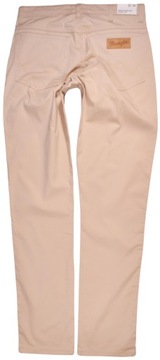 WRANGLER spodnie SLIM high waist BEIGE classic TEXAS SLIM _ W32 L32