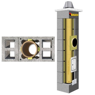 System kominowy RAUCH 9 m komin fi 180 systemowy