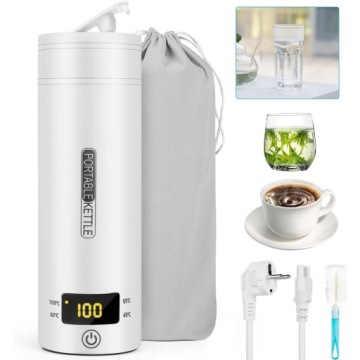 Přenosná Cestovní Mini Rychlovarná Konvice/elektrická Termoska S Displejem 450 ML