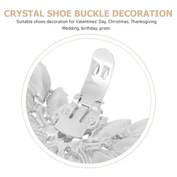 2 шт. съемные зажимы для обуви, пряжки для обуви с кристаллами