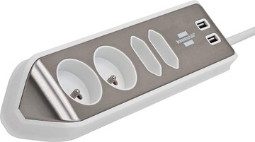 LISTWA NAROŻNA GNIAZDO MEBLOWE BIURKOWE USB 3,1A