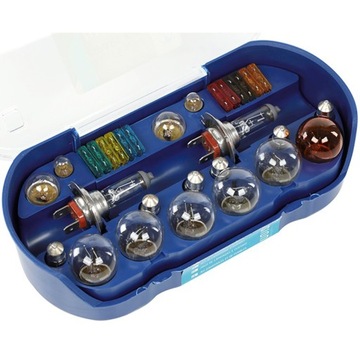 НАБОР ЗАПАСНЫХ ЛАМП H7 12V VISION + ПРЕДОХРАНИТЕЛИ, КОРОБКА, 30 ПРЕДМЕТОВ