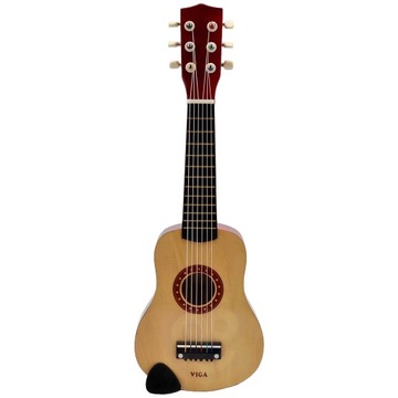 DREWNIANA GITARA DLA DZIECI 21 CALI 6 STRUN KLASYCZNA NAUKA GRY INSTRUMENT