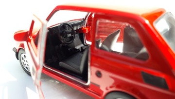 WELLY FIAT 126p MALUCH RED 1:34 LEGENDS OF PRL НОВАЯ МОДЕЛЬ МЕТАЛЛ 42372