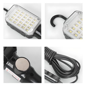 СВЕТИЛЬНИК ДЛЯ МАСТЕРСКОЙ 25 СВЕТОДИОДНЫХ КАНАЛЬНЫХ КРЮЧКОВ, МАГНИТ 245В