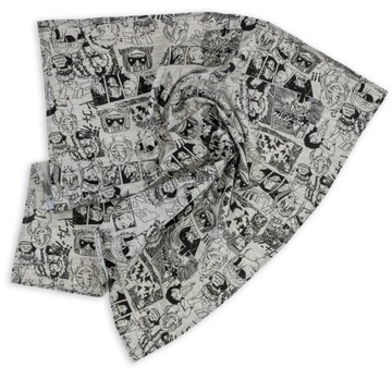 CHUSTKA APASZKA BANDANA BAWEŁNA KWADRAT 50x50 cm