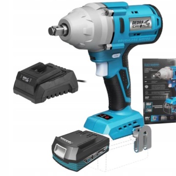 DEDRA 7157 УДАРНЫЙ КЛЮЧ 600 Нм, бесщеточный +2 Ач
