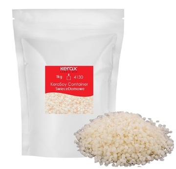 Wosk sojowy naturalny do świec KeraSoy Container PASTYLKI 1 kg