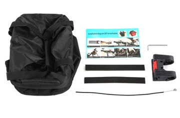 БОЛЬШАЯ КОРЗИНА ДЛЯ ВЕЛОСИПЕДА ДЛЯ РУЛЯ CLICK BIKE СКЛАДНАЯ СУМКА ЧЕРНАЯ