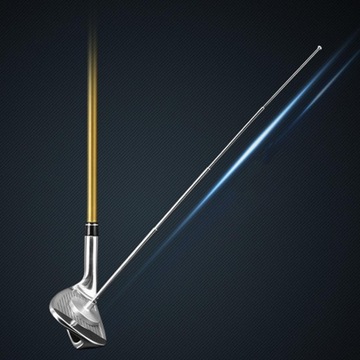 Golf ment Rods Club ment Stick demonstruje prawidłowy zamach golfowy i kąt leżenia