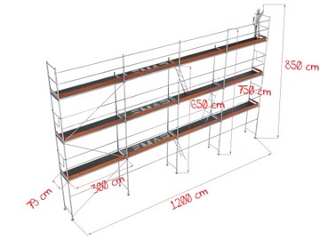 ЛЕСА ФАСАДНЫЕ ЛЕСА 135м2