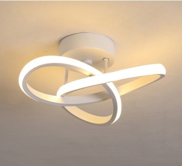 LAMPA SUFITOWA LED ŻYRANDOL LED16W BIAŁY NOWOCZESNY 3000K 2500LM