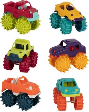 Battat Mini Monster Trucks – zestaw 6 mini trucków