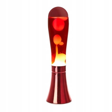 Lampka Lawa Lampa Lava 45cm CZERWONA magma sieciow