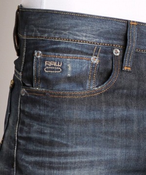 J711 MĘSKIE SPODNIE JEANSOWE JEANSY G-STAR 3301 SLIM 28/34