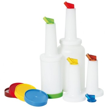 Диспенсер для бармена со сменными насадками, Bar up, красный, 0,8л, красный