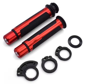 РУЛЬ МОТОЦИКЛА QUAD ROLGAZ РЕЗИНА + АЛЮМИНИЙ CNC + УТЯЖЕЛИТЕЛИ РУЛЯ