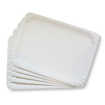 БОЛЬШИЕ бумажные лотки для десерта-барбекю 24х34см 125 шт.