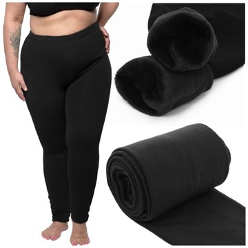 Leginsy Ocieplane Futerkiem Legginsy Grube Getry Z Wysokim Stanem 2XL/3XL