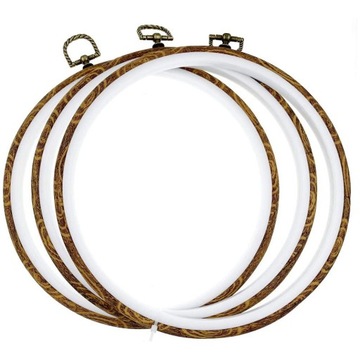 Ramkotamborek do haftu plastik 3 szt. 21,5 cm
