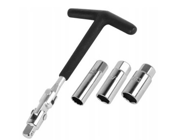 КЛЮЧ ДЛЯ СВЕЧИ ЗАЖИГАНИЯ 3 В 1 16 ММ, 18 ММ и 21 ММ