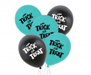 Balony z nadrukiem na halloween 6 szt