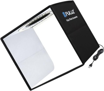 БЕЗТЕНЬНАЯ СТУДИЙНАЯ ПАЛАТКА 25*25* 25СМ 96СВЕТОДИОДОВ ЧЕРНАЯ