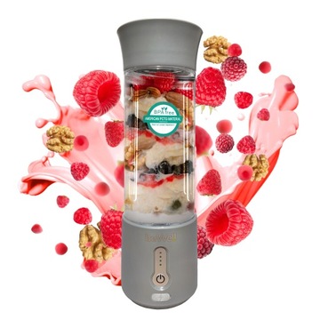 BLENDER BEZPRZEWODOWY beWell DO SMOOTHIE KOKTAJLI ROZDRABNIA LÓD ORZECHY