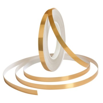 Лента декоративная самоклеящаяся золотая 1см х 50м Декор