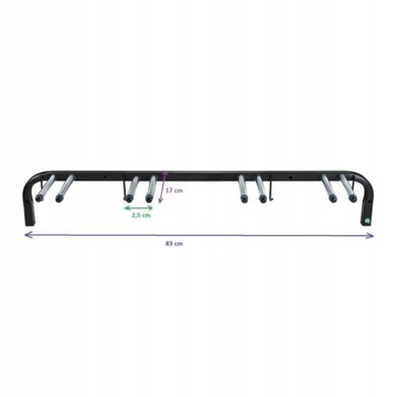 НАСТЕННАЯ ВЕШАЛКА ДЛЯ ЛЫЖ НА 4 ПАРЫ ЛЫЖ