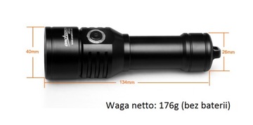Фонарик Orca Torch D570-GL (зеленый лазер)