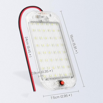 ОСВЕЩЕНИЕ САЛОНА ЛАМПА ДЛЯ ЧТЕНИЯ 48LED 3W ДЛЯ ДВИЖУЩЕГОСЯ АВТОМОБИЛЯ