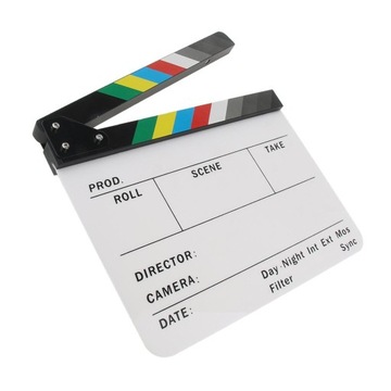 Rekwizyty filmowe Clapper Microfilm Clapboard